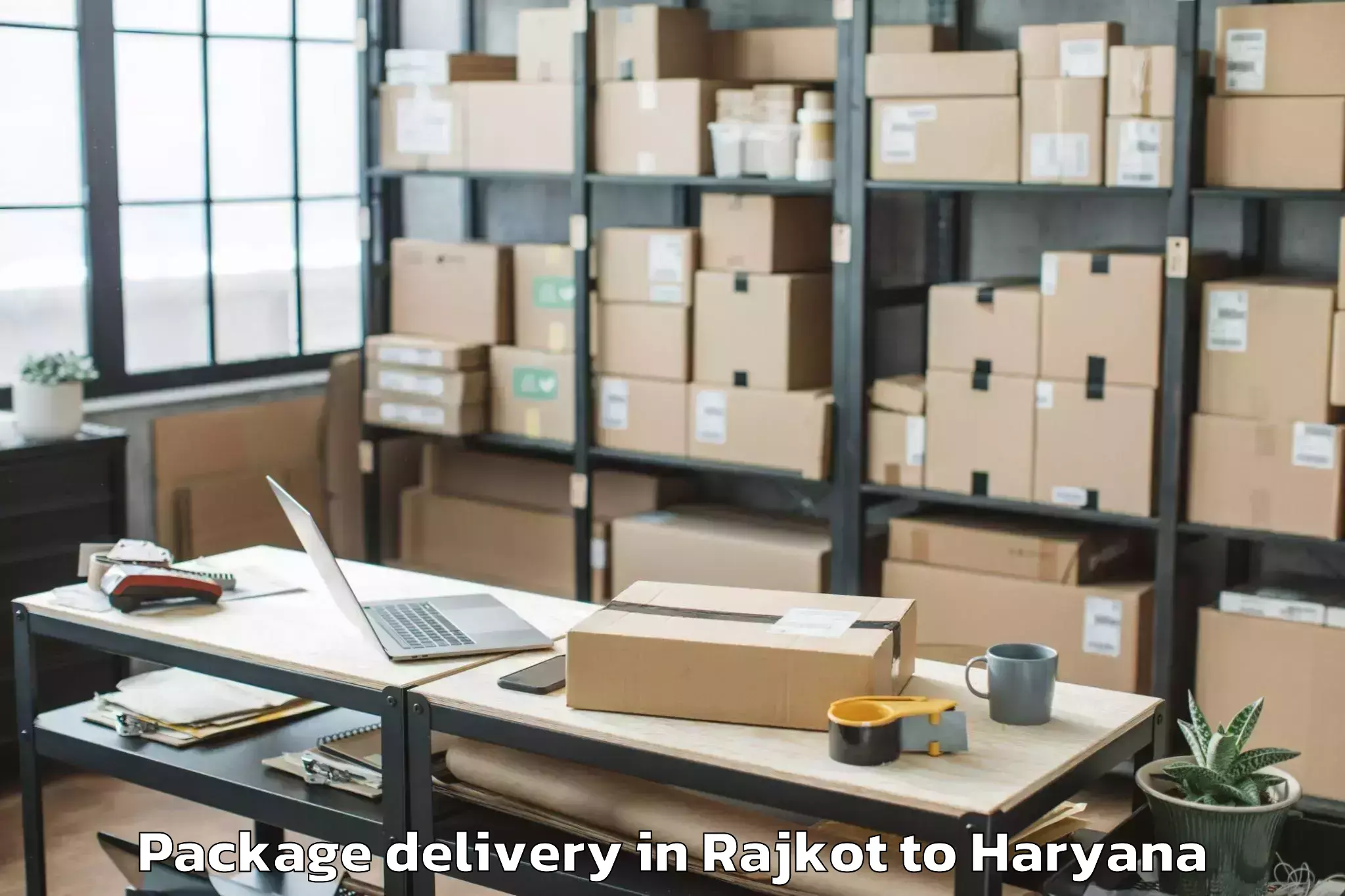 Rajkot to Gd Goenka University Gurgaon Package Delivery